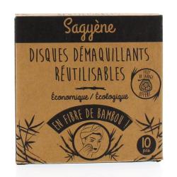 SAGYENE Disques démaquillants réutilisables x10
