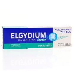 ELGYDIUM Junior Gel Dentifrice Menthe douce tube 50 ml