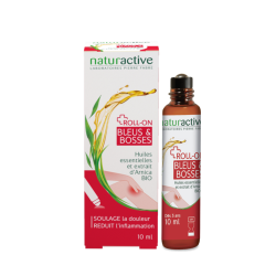 NATURACTIVE Roll On bleus et bosses à base d'huiles essentielles 10ml