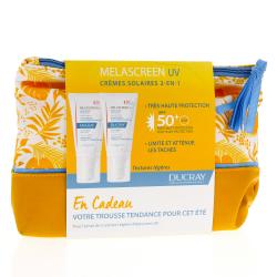 DUCRAY Melascreen UV Crème solaire SPF50+ x2 40ml + Trousse offerte