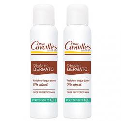 CAVAILLES Déodorant dermato anti-odeurs 48h Spray de 150ml lot de 2
