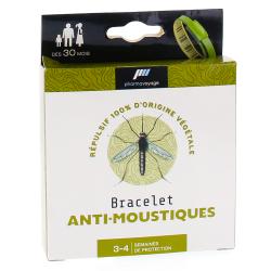 PHARMAVOYAGE Bracelet anti-moustiques couleur kaki