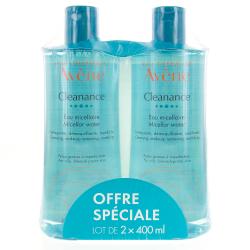 AVÈNE Cleanance Eau micellaire lot de 2 x 400ml
