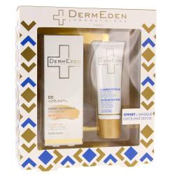 DERMEDEN Coffret crème universelle SPF 50 tube 50ml + Masque exfoliant 50ml offert