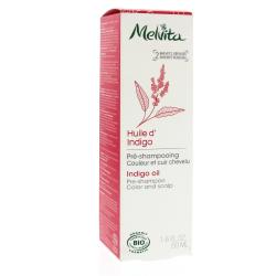 MELVITA Indigo - Huile pré-shampooing couleur et cuir chevelu bio 50ml