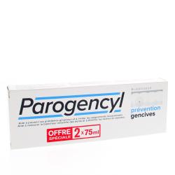PAROGENCYL Dentifrice prévention gencives blancheur lot de 2*75ml