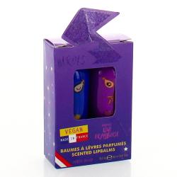INUWET Heroes Duo Baumes à lèvres parfumés kiwi, framboise 2x3.5g