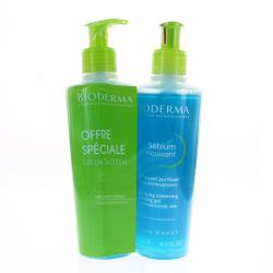 BIODERMA Sébium gel moussant nettoyant purifiant lot de 2