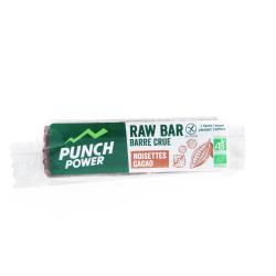 PUNCH POWER Raw Bar Barre crue noisettes cacao bio 40g