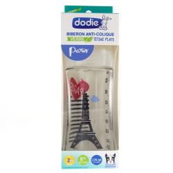 DODIE Biberon Sensation+ en verre anti-colique tétine plate 270ml paris