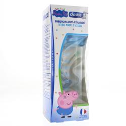 DODIE Biberon Initiation+ anti-colique avec tétine ronde 3 vitesses 330ml peppa pig