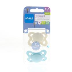 MAM Original Duo Sucettes +18 mois silicone REF56