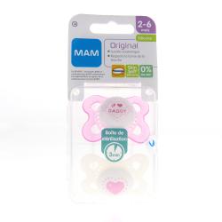 MAM Original Duo Sucettes 2-6 mois silicone REF14