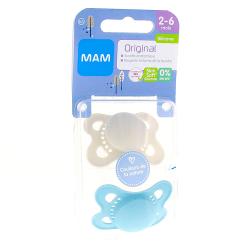 MAM Original duo sucettes 2-6 mois Couleur de la nature ref 66