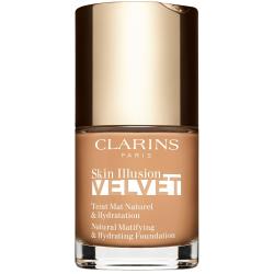 CLARINS Skin Illusion Velvet - Fond de Teint Mat Naturel & Hydratation 112C Amber 30ml
