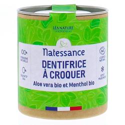 NATESSANCE Dentifrice à croquer aloe vera et menthe bio x80