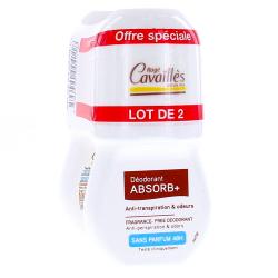 ROGE CAVAILLES Absorb+ Déodorant sans parfum lot de 2x50ml