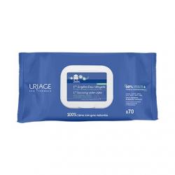 URIAGE 1ers Soins bébé - 1ère Lingettes d'eau nettoyantes paquet de 70