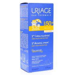 URIAGE 1ers soins bébé - Crème minérale SPF50+ 50ml