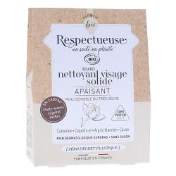 RESPECTUEUSE Nettoyant visage solide apaisant bio 35g