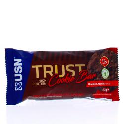 USN Trust Cookie bar double chocolat 60g