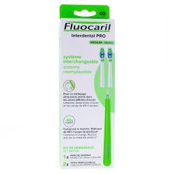 FLUOCARIL Interdental Pro - Brosse à dents système interchangeable Médium