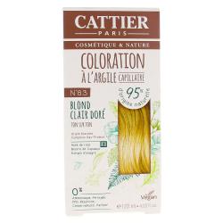 CATTIER Coloration à l'argile blond clair doré n°8.3