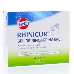 RHINICUR Sel de rinçage nasal adulte x20 sachets