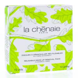 LA CHENAIE Disques à démaquiller réutilisables x10